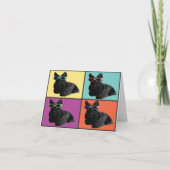 Hipster Scottie Note-Kaart Kaart (Voorkant)