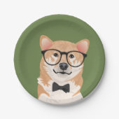 Hipster Shiba Inu Paper Bord Party (Voorkant)