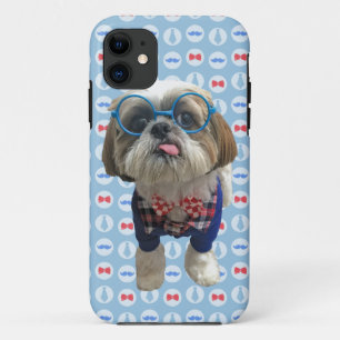 Hipster Shih Tzu Dog Case-Mate iPhone Case