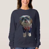 Hipster Shih Tzu Dog Trui (Voorkant)
