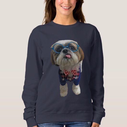Hipster Shih Tzu Dog Trui (Voorkant)