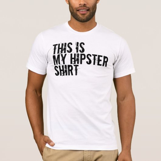 Hipster-Shirt T-shirt (Voorkant)