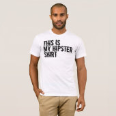 Hipster-Shirt T-shirt (Voorkant volledig)