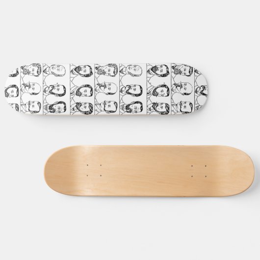 Hipster Skater Hipster! Persoonlijk Skateboard (Horizontaal)