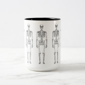 Hipster Skelet 15 oz Two-Tone Mok (Center)