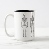 Hipster Skelet 15 oz Two-Tone Mok (Links)