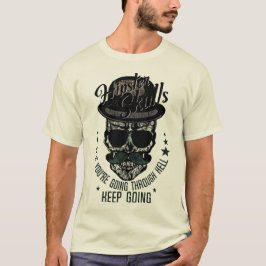 hipster skull tete de crane crane pirate citm t-shirt