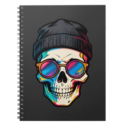 Hipster Skully Notitieboek (Voorkant)