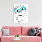 Hipster-sleuf Canvas Afdruk (Insitu (Woonkamer))