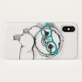 Hipster-sleuf Case-Mate iPhone Case (Achterkant (horizontaal))