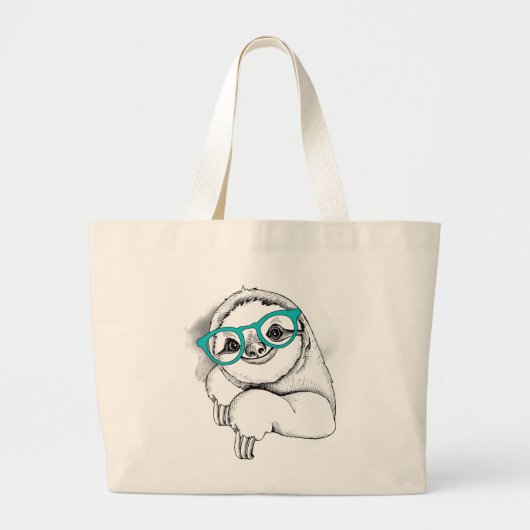 Hipster-sleuf Grote Tote Bag (Voorkant)