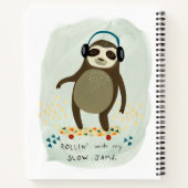 Hipster-sleuf | Rollin' met mijn trage Jams Notitieboek (Achterkant)