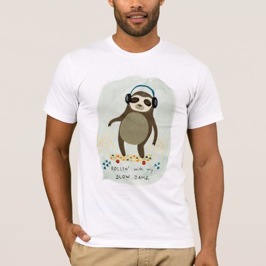 Hipster-sleuf | Rollin' met mijn trage Jams T-shirt (Voorkant)