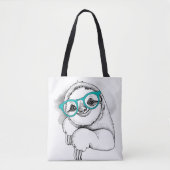 Hipster-sleuf Tote Bag (Voorkant)