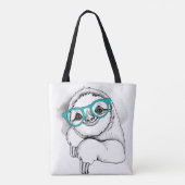Hipster-sleuf Tote Bag (Achterkant)
