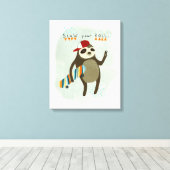 Hipster-sleuf | Vertraag uw rol Canvas Afdruk (Insitu (Houten vloer))