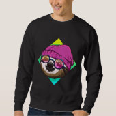 Hipster Sloth Cute Sloths Ideeën Trui (Voorkant)
