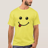 Hipster Smile mock gezicht grappige overhemden T s T-shirt (Voorkant)