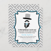 Hipster snor meneer baby jongen douche kaart (Voorkant / Achterkant)