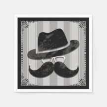 Hipster Snorhaar Hoed Bril Verjaardagsfeestje