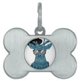 Hipster Stag4 Huisdieren Naamplaatje