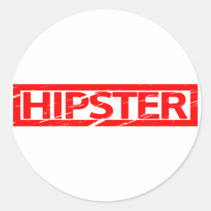 Hipster Stamp Ronde Sticker