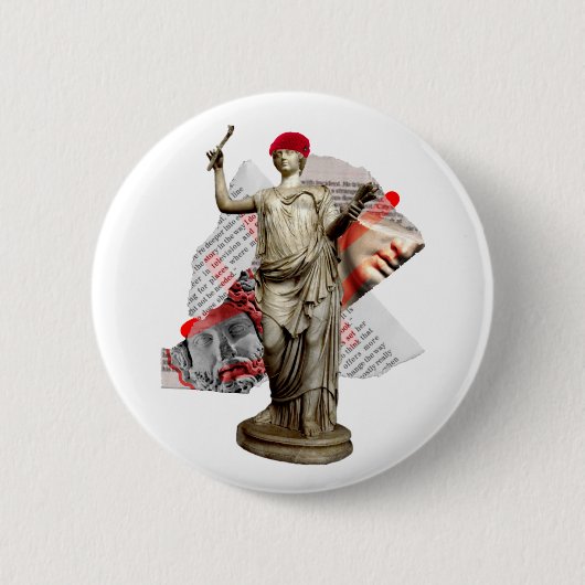 Hipster Statue Button (Voorkant)