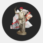 Hipster Statue Sticker (Voorkant)