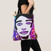 Hipster Steve Funky Cool Bright Graffiti Tote Bag (Dichtbij)