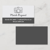 Hipster, stijlvol, camerakop, fotograaf visitekaartje (Voorkant / Achterkant)