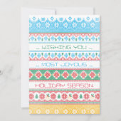 Hipster Stitch Feestdagenkaart (Voorkant)