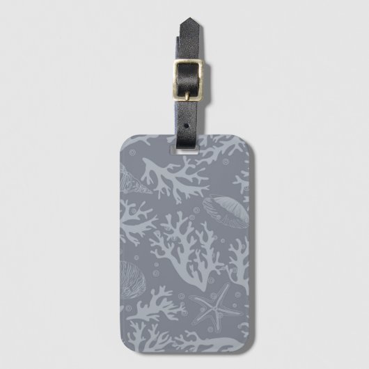 Hipster Style Coral Reef Bagagelabel (Voorkant (verticaal))