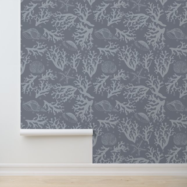 Hipster Style Coral Reef Behang (Applicatie)