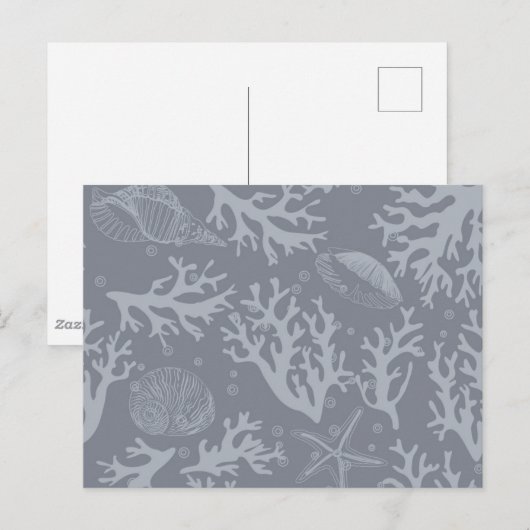 Hipster Style Coral Reef Briefkaart (Voorkant / Achterkant)