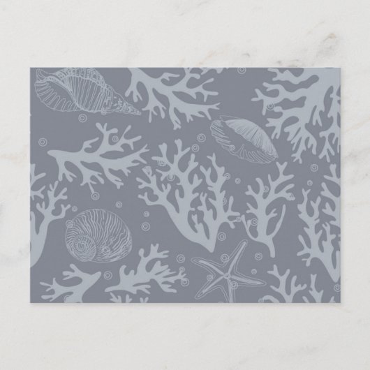 Hipster Style Coral Reef Briefkaart (Voorkant)