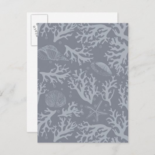Hipster Style Coral Reef Briefkaart (Voorkant / Achterkant)