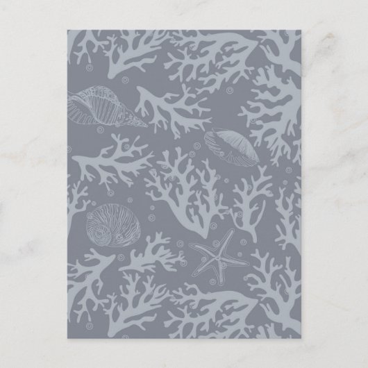 Hipster Style Coral Reef Briefkaart (Voorkant)