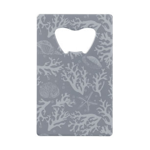 Hipster Style Coral Reef Creditkaart Flessenopener