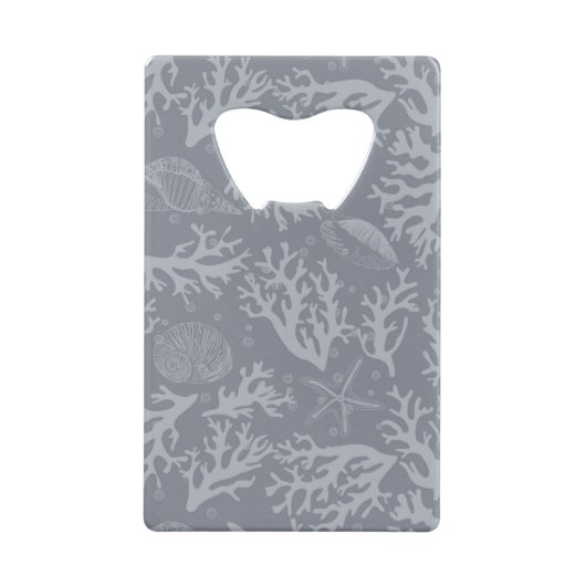 Hipster Style Coral Reef Creditkaart Flessenopener (Achterkant)