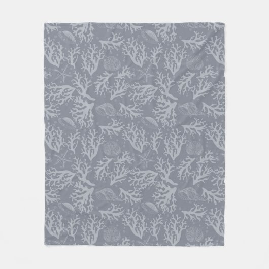 Hipster Style Coral Reef Fleece Deken (Voorkant)