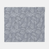 Hipster Style Coral Reef Fleece Deken (Voorkant (Horizontaal))