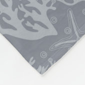 Hipster Style Coral Reef Fleece Deken (Hoek)