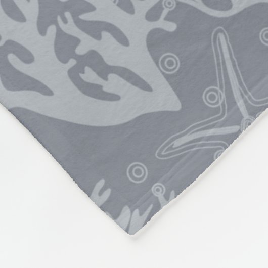 Hipster Style Coral Reef Fleece Deken (Hoek)