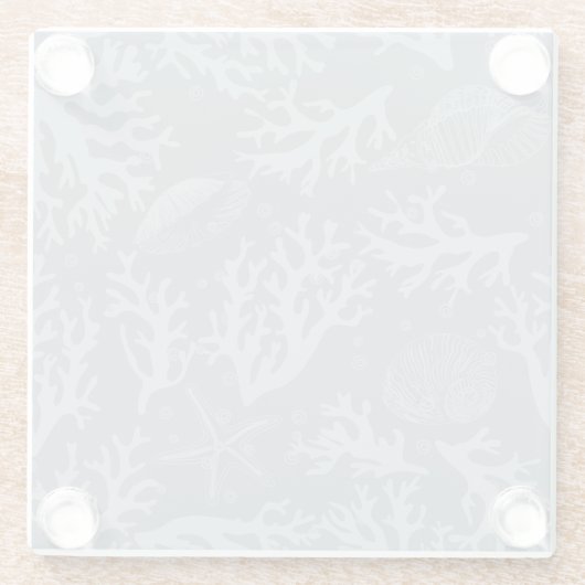 Hipster Style Coral Reef Glazen Onderzetter (Achterkant)