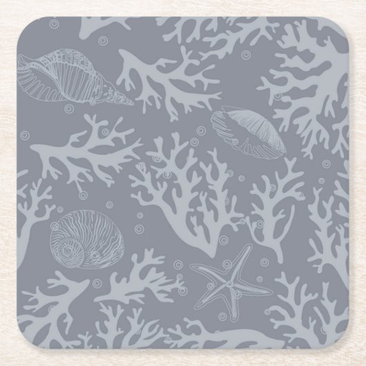 Hipster Style Coral Reef Kartonnen Onderzetters (Voorkant)