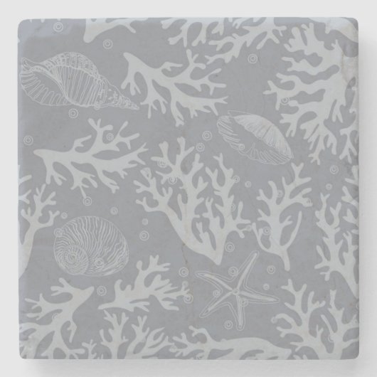 Hipster Style Coral Reef Stenen Onderzetter (Voorkant)