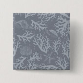 Hipster Style Coral Reef Vierkante Button 5,1 Cm (Voorkant)