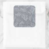 Hipster Style Coral Reef Vierkante Sticker (Tas)