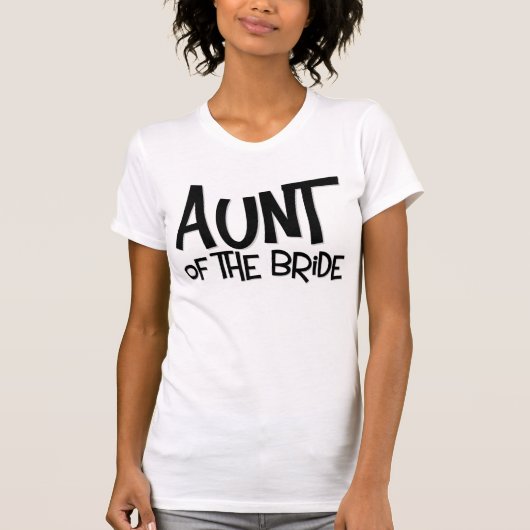 Hipster tante van de Bride T-shirt (Voorkant)