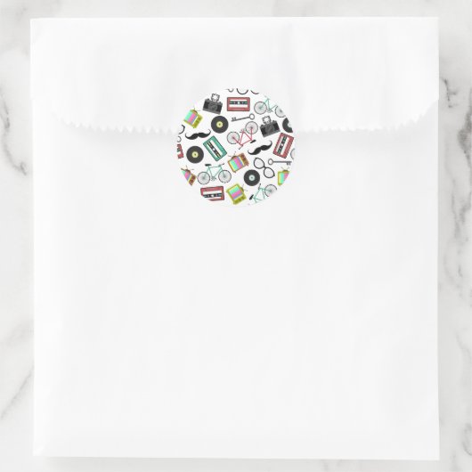 Hipster Theme Envelope Seal Sticker (Tas)